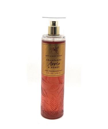 Bath and Body Works Champagne Apple & Honey Fine Fragrance Mist 8 Fluid Ounce Body Spray (2023 Limited Edition)