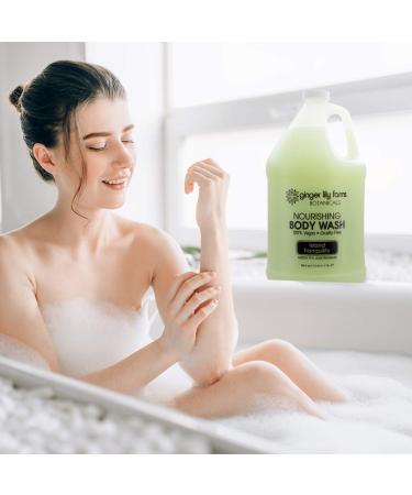 Ginger Lily Farms Botanicals Nourishing Body Wash Island Tranquility - 1 Gallon Refill, Green Tea & Lemongrass Scent - Vegan & Cruelty-Free - 128 fl. oz - Buy Online on GoSupps.com
