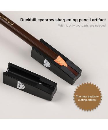 Portable Functional Brow Sharpener Plastic Duckbill Eyebrow Pencil Sharpener Universal Novice Makeup Eyebrow Sharpener-Black - Buy Online on GoSupps.com