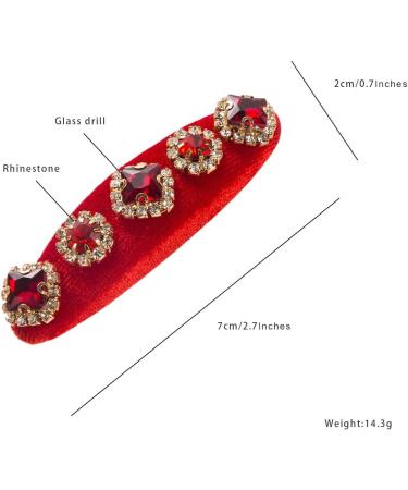 scicent Hair Barrettes for Women 2 Pieces Non Slip Hair Pins with Diamonds Rhinestone Professional Hair Clips for Styling Wedding Hair Accessories Fashion Hair Grips for Women and Girls - 26606 - Buy Online on GoSupps.com
