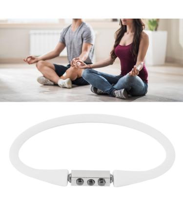 Energy bracelet magnetic silicone bracelet for basketball men and women negative ionenbal magnetic silicone sports bracelet balance energy bracelet for men and white