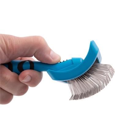GROOM PROFESSIONAL Amplifier Firm Slicker Dog Brush - Dog Grooming Brush - Perfect Brush to Amplify the Volume of Dog's Coat While Removing Knots & Tangles - Dual Purpose Brush - Medium - Buy Online on GoSupps.com