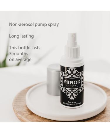 Pitrok Crystal Deodorant Spray 100ml - Natural Long-lasting Odor Protection | International Shipping - Buy Online on GoSupps.com