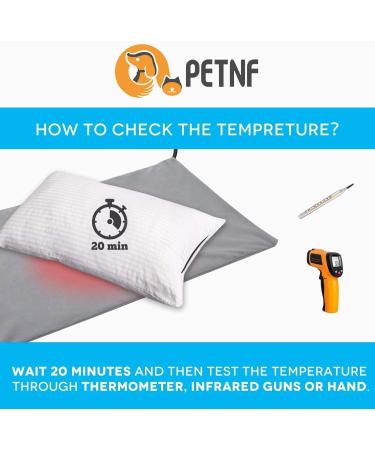 2021 Pet Heating Pad | Temperature Adjustable Anti-Bite Electric Bed Mat for Small/Medium/Large Dogs & Cats | Timer & Waterproof | 29.5'' x 17.7'' Blue - Buy Online on GoSupps.com