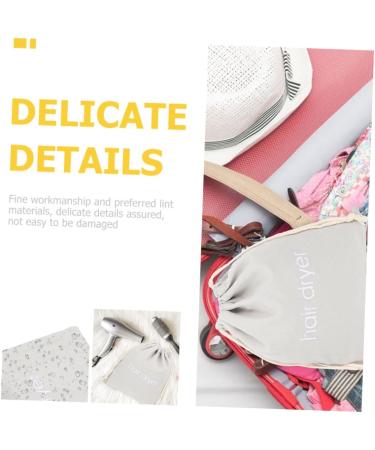 BIUDECO 4pcs Hair Dryer Storage Bag Hair Dryer Receive Bag Drawstring Hair Dryer Bags Portable Bags Cloth Bag Cosmetic Bags Hair Dryer Travel Bag Hair Blower Bag Hair Dryer Organizer Bag 33.00X30.00X0.50CM Light Grey - Buy Online on GoSupps.com