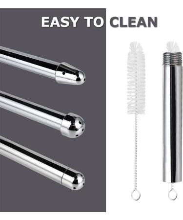 TSHAOUN Shower Enema Douche Kit with 3 Aluminum Shower Nozzle + Velvet Carry Bag + 2 Cleaning Brush Shower Douche Cleansing System Intimate Hygiene Colonic Cleanse Kit for Men and Women (Sliver) - Buy Online on GoSupps.com