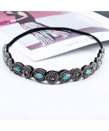 Strass Hair Bands - 3 Pieces Crystal Rhinestone Head Chains | Vintage Elastic Hair Accessories for Women & Girls - Buy Online on GoSupps.com