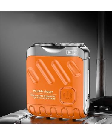 Mini Electric Explosive Shaver Portable Electric Shaver for Men Rechargeable Dual Blade Razor Waterproof USB Fast Charging Compact Travel Size Cordless Face Shaver with LED Power Display (White) - Buy Online on GoSupps.com
