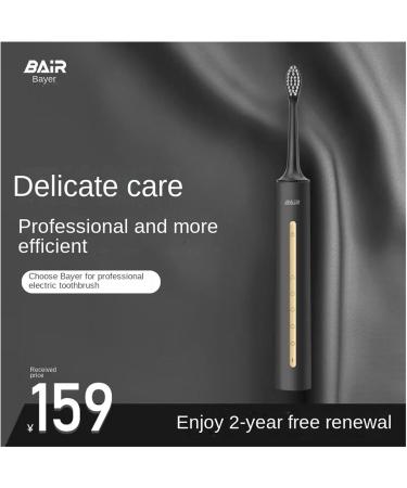 BAIR A9 Sonic Electric Toothbrush - Rechargeable Soft Bristle Automatic Toothbrush for Adults - A9 Obsidian Black - International Shipping Available - Buy Online on GoSupps.com