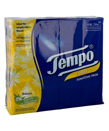 Tempo plus 24 st wipes 24 packets