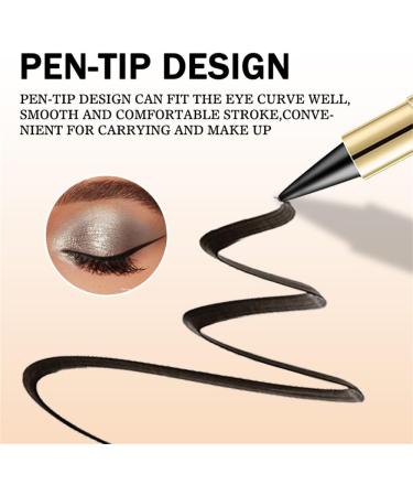 Eyeliner eyeliner single-head black solid rich eyeliner 4 colors long-lasting waterproof quick-drying matte eyeliner - create a long-lasting personalized eye makeup (#01 Silver) - Buy Online on GoSupps.com
