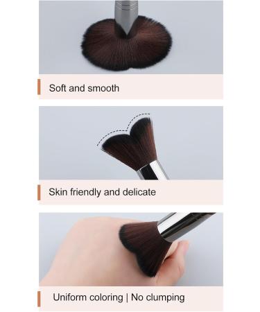 Verdant Touch Jaw Contour Brush Fishtail Head Jaw Line Contour Brush Fiber Hair Makeup Artist Cosmetic Tool - Buy Online on GoSupps.com