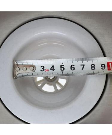White Sink Plug Kitchen Sink Strainer Plug Waste Plug Basin Water Seal Plug Smooth Maintenance Convenient Sink Stopper - Buy Online on GoSupps.com