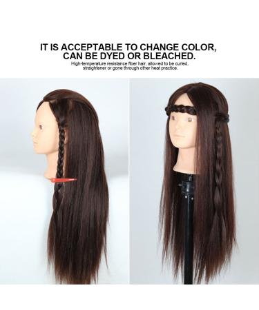 Shop Window Puppet - Blonde & Dark Brown Hair Styling Training Head | High-Temperature Fiber Hair Styling Model - Buy Online on GoSupps.com