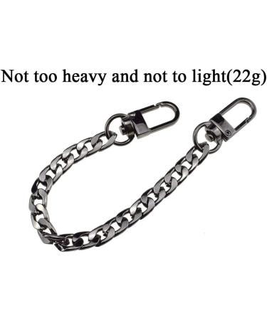 HAHIYO Mini Pochette Purse Chain Strap Slim Wide 7mm for LV Length 7.9 Inches Extra Thick 2.6mm Shiny Black for Handbag Wallet Clutch Comfortable Flat Metal Strap 1 Pack Black 7.9 Inches Length - Buy Online on GoSupps.com