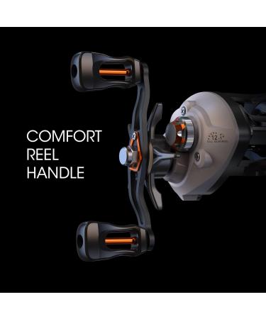 LIXADA Left-Handed Baitcasting Fishing Reel - Compact & Super Smooth 12.5kg Carbon Fiber Drag 12+1 Ball Bearings 6.3:1 High-Speed - Ideal for Salt & Freshwater Fishing - Buy Online on GoSupps.com