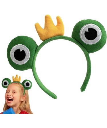 Face Wash Headband | Cartoon Plush Animal Ears and Horns Spa Headband - Halloween Hair Accessories Green Frog Headpiece Elastic Makeup Headbands for Women Girls Prince One Size - Buy Online on GoSupps.com