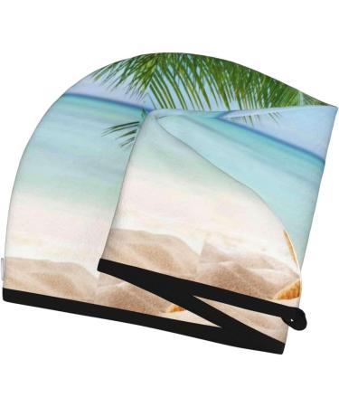 Hair Towel Wrap & Turban | Quick-Dry Beach Starfish Design | Perfect Hair Drying Solution - Buy Online on GoSupps.com