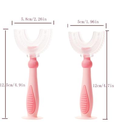 ZALUJMUS Kids U-Shaped Training Toothbrush for Toddlers 6-12Y - Food Grade Silicone Brush Head - 360 Oral Cleaning Design - Green - Buy Online on GoSupps.com