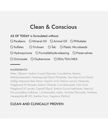 AS OF TODAY R-Peptide Enzyme Cleanser | Hydrating pH Balancing Face Wash for Dry Sensitive Skin | Brightening & Exfoliating Facial Cleanser - 3.3 fl oz - Buy Online on GoSupps.com