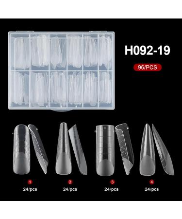 Duals Forms Acrylic Nail System UV Gel Nail Mold Full Cover Fasle Nail Tips Nail Form French Extension Tips Stickers Duals Forms Nail Mold For Uv Gel For Toes Multi-Color - Buy Online on GoSupps.com