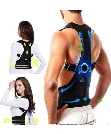 Male Female Adjustable Magnetic Posture Corrector Corset Back Brace Back Belt Lumbar Support Straight Corrector Tools - Buy Online on GoSupps.com