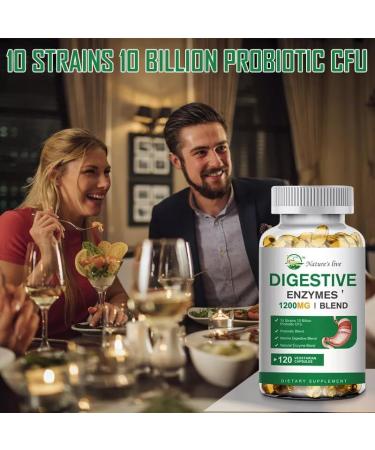 Digestive enzymes (120 capsules) with added probiotics and prebiotics - Buy Online on GoSupps.com