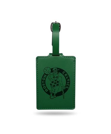 Rico Industries NBA Philadelphia 76ers Blue Laser Engraved Ultra Suede Luggage Tag - Includes ID Card Boston Celtics Team Color