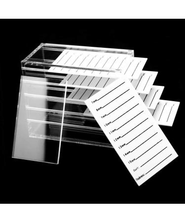 5 Layer Clear Acrylic Eyelash Storage Box False Eyelash Case Lash Display Organizer Grafting Eyelash Extension Tool