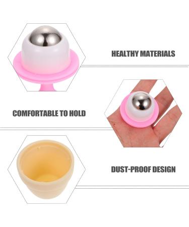 LALAFINA 2 STK Rollerball Massage Device | Manual Back Massage & Palm Body Roller | Portable Muscle Relief | Pink 6.5x5cm - Buy Online on GoSupps.com