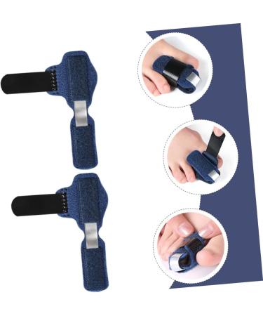 Lurrose 3pcs Toe & Finger Support Sleeves | Immobilizer Splint Set for Hammertoe, Sprains & Mallet Thumb | Blue 11.5X2.5CM - Buy Online on GoSupps.com