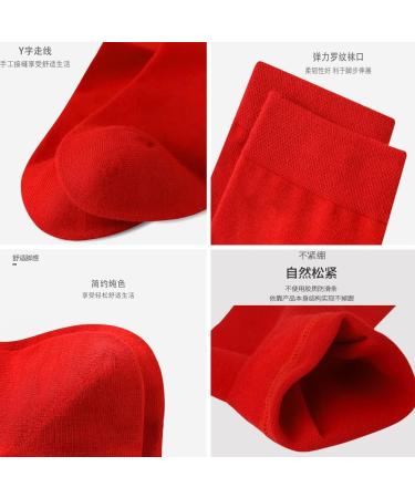Chinese New Year Red 2022 Men's Sports Cotton Socks - 5 Pairs (Size 42-46) - Buy Online on GoSupps.com