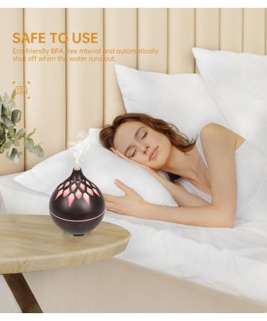 Diffusore di Oli Essenziali Fishcovers AD-02 150ml | Umidificatore Aromi in Legno con 8 Colori LED per Casa e Ufficio - Buy Online on GoSupps.com