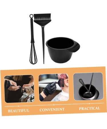 iplusmile Kit Teinture Capillaire 3 Pi ces Bol Pinceau et B tonnet M langeur Noir pour Salon de Coiffure Usage Maison Soin Cheveux Coloration Uniforme - Buy Online on GoSupps.com