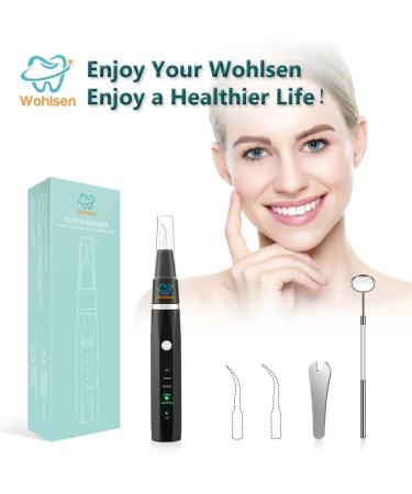 Wohlsen Tooth Cleaning Set - 5 Intensities IPX7 Waterproof Low Noise USB & LED Display - Ideal for Home & Travel - Buy Online on GoSupps.com