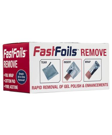 Americanails FastFoils 100 ct - Gel Polish Foil Remover Wraps with Pure Acetone - Nail Polish, Gel Nails, Acrylic & Dip Nails - All-in-One Removal Solution - Buy Online on GoSupps.com