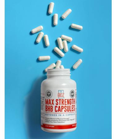 Dr. Boz Max Strength Ketones-in-A-Capsule Keto BHB Capsule Keto Supplement -Best BHB Pill for Keto Diet - Weight Loss Supplement BHB capsules-84 Count