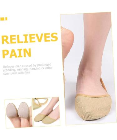 FRCOLOR Yoga Toe Protector Pads - 4 Pairs Non-Slip Forefoot Cushion for High Heels | Sweat-Absorbent Shoe Pads - Buy Online on GoSupps.com