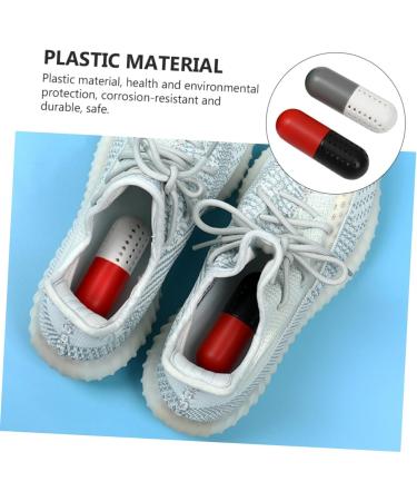 SOLUSTRE 2pcs Shoes Deodorant Capsules - Natural Odor Eliminator for Sneakers Wardrobe & Nursery - Zeolite Freshener & Dehumidifier - Buy Online on GoSupps.com