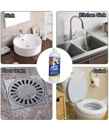 Housold 500ml Traditional Spirits of Salts Multi-purpose Drain & Toilet Cleaner | Efficient Limescale Remover from Drains & Toilets Clean Brickworks & Patios (Pack of 1) - Buy Online on GoSupps.com