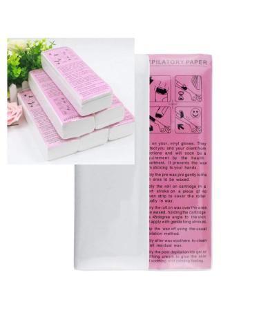 100PC Hair Removal Wax Strips - Professional Depilatory Tool for Women - Nonwoven Epilator for Facial & Body Hair Removal - Buy Online on GoSupps.com