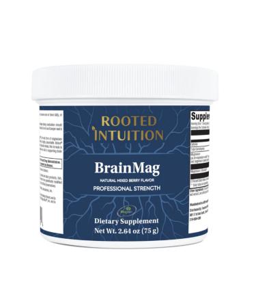 BrainMag - Mixed Berry Magnesium L-Threonate Powder | Focus Calm Restful Sleep | Magtein + Highly Absorbable Chelates | Sugar Free Non-GMO (2.64 Ounces) 2.64 Ounce (Pack of 1)