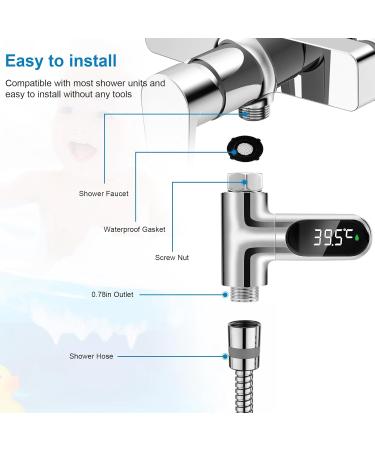 Shop Gokelomg Baby Bath Thermometer LED Shower Thermometer for Safe Baby Care | International Shipping Available - Buy Online on GoSupps.com