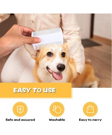 Flea Comb for Cats & Dogs | Double-Sided Nit & Lice Removal Comb | Long-Lasting Plastic Grooming Tool - Buy Online on GoSupps.com