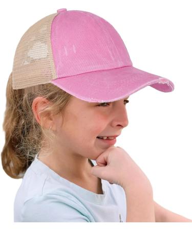 Buy Itoda Girls Baseball Cap - Adjustable Ponytail Mesh Hat for Summer Sun Protection XS-S - Outdoor Beach Essential - Buy Online on GoSupps.com