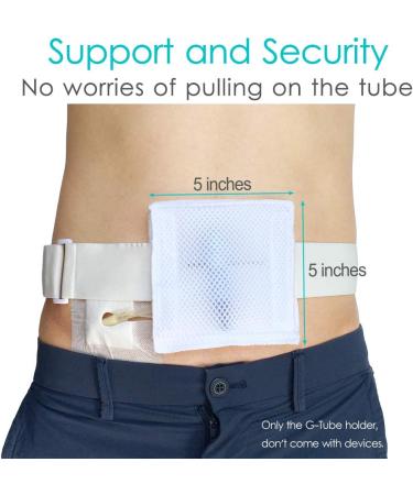 Breathable PD Belt for Peritoneal Dialysis | G Tube Holder & Covers | Gastrostomy Supplies for Adults | Large/X-Large (45-61 Inch) White - Buy Online on GoSupps.com