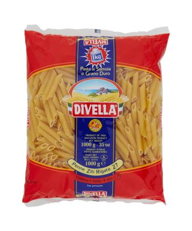 Italian Gourmet E.R. Divella Penne Ziti Rigate N. 27 Durum Wheat Semolina Pasta 500 g + Box Italian Gourmet Tomato Pulp 400 g