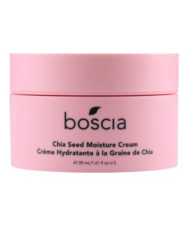 Boscia Chia Seed Moisture Cream - Vegan Skincare. Sensitive Skin Face Lotion with Elderberry, Vitamin A, Vitamin B6, Vitamin C & Vitamin E. 1.61 Fl Oz
