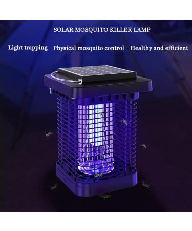 SEFAX Solar Mosquito Killer Lamp for Indoor Outdoor IP65 Waterproof Electric Mosquito Killer UV Light Bulb Fly Trap Killer for Mosquito Moth Fruit Flies - Buy Online on GoSupps.com