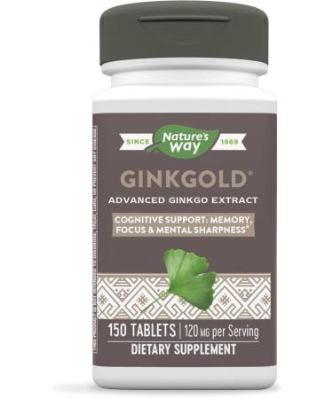 Nature's Way Ginkgold 60 mg 150 Tablets - Buy Online on GoSupps.com